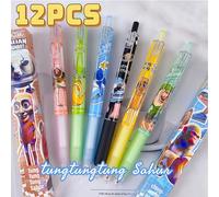TEMU 6pcs/12pcs Bolígrafos TungTungTung / Serie Clásica de Mitología China, Estilos Surtidos, Ideales como Regalos de Navidad y Fiestas para