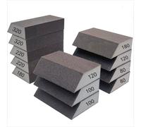 TEMU 6pcs/12pcs Juego de Esponjas de Lijado Individuales - Combo de Bloques de Lijado de 80/100/120/180/220/320 , Lavables y Reutilizables