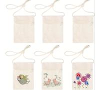 TEMU 6pcs Bolsos Bandolera, Forma Rectangular de Color Sólido para Pintura DIY &
