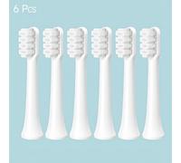 TEMU 6pcs Cabezales de Repuesto de Cerdas Suaves AISU para Xiaomi T100 Cepillo de Dientes Eléctrico Sónico - Duraderos, Suaves para los Dientes, con Cerdas Protectoras