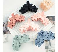TEMU 6pcs Horquillas para el Cabello de Flores para Mujer, Fuerte y Antideslizante, Pinza Grande Adecuada para Cabello , Accesorios Florales Hawaianos para , Adornos para el Cabeza