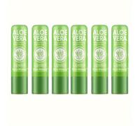TEMU 6pcs Labial Hidratante de Aloe Vera - Lápiz Labial Gel a la que de Color, de , Esqualano Vegetal para Todo Tipo de Piel