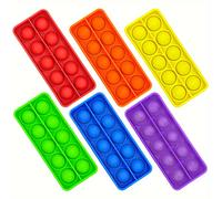 TEMU 6pcs/pack Marcos Juegos de Matemáticas Números Juguetes Educativos, Juguetes Sensoriales de para Empujar, Suministros de Aula Manipulativos Educativos para Niños (Sin Estampado)