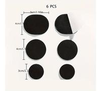 TEMU 6pcs Parches Autoadhesivos para Reparación de Talones de Zapatillas - Cuero Sintético Duradero, Kit de Reparación de Forro Interior Anti-Desgaste Fácil de Aplicar, Color Sólido, Solo Limpieza a o