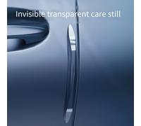 TEMU 6pcs Protectores de de Puerta de Coche Invisibles de PU - Adhesivos Transparentes Anticolisión Resistentes a Arañazos con Protección para Espejo Retrovisor