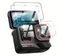 TEMU 6pcs Protectores de Pantalla y Lente de Vidrio Templado de 9H para 2 - Acabado , Conjunto de Accesorios Duraderos para Cámara, Película de Vidrio, Set de Accesorios de Protección