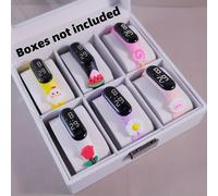 TEMU 6pcs/set Serie de Animales Adorables Reloj Electrónico para Adolescentes - Pulsera Digital Vitalidad con Correa TPU Duradera, Batería - Regalo para a Clases