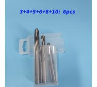TEMU 6pcs Taladro de Aleación de Acero de Tungsteno de 3+4+5+6+8+10mm para -duro, Acero de , Hierro Fundido Especial