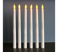 TEMU 6pcs Velas LED sin llama de - Velas de simulación de para el hogar, fiesta, boda y decoraciones navideñas - Funcionan con pilas, duraderas, y fáciles de usar para Navidad
