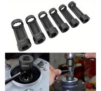 TEMU 6pcs ZKTOOL Juego de tuercas de suspensión de acero, , accionamiento de 1/2", tamaños de 16mm a 24mm, kit de herramientas duraderas para de automóviles, regalo para