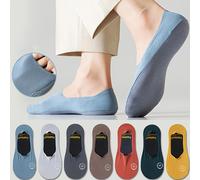 TEMU 7 de Calcetines de Hombre de Un Solo Color Ultraconfortables para y Verano - Ligeros, Transpirables, Suaves y Elásticos, con Tela de Malla - Confort Todo y un Regalo Ideal para Familiares y .