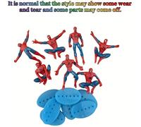 TEMU 7 figuras de -Man de Marvel, superhéroes de , decoración de coche, exhibición creativa de muñecas, adornos colgantes para hornear coches de escritorio, adecuados para regalos de y festivales.