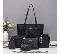 TEMU 7 Piezas Bolso Tote Romboidal con Correa Intercambiable/Bandolera/Bolso - Bolso Ideal para a Día, Fiestas, Viajes - Estilo Casual y Piezas Desmontables, para Adolescentes