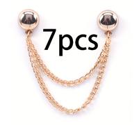 TEMU 7 Piezas de Pinzas Magnéticas Ajustables para Pantalones y Camisetas - Hebilla Desmontable, Accesorios Duraderos en Aleación, Cierre Sin Costuras, Aprieta Cinturón