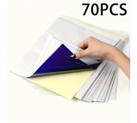 TEMU 70 Hojas de Papel de Transferencia para Tatuajes Espirituales, Tamaño A4, Papel Térmico Estándar para Tatuajes, Accesorios y Herramientas para Tatuadores, Papel de Calco para Artistas del