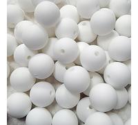 TEMU 70pcs 12/15mm Cuentas Sueltas De Silicona Para Hacer Joyas DIY Pluma De Plástico Decors Llavero Bolsa De Teléfono Cadena De Collar Pulsera Suministros De Artesanía Hechos A