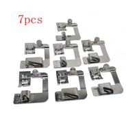TEMU 7pcs Rollo de tela para pie de dobladillo de máquina de coser #6290-2 a #6290-8, pie de dobladillo enrollado, pie de dobladillo de presión para Singer Brother
