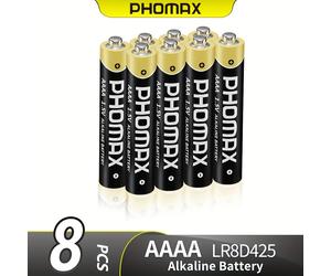 TEMU 8/12/20pcs Phomax 1.5V Pilas Alcalinas | Lr8D425, Duraderas, Energía, No Recargables, Adecuadas Para Bolígrafos con Condensador, Punteros Láser, Controles Remotos, No Cargar