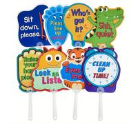 TEMU 8 letreros de gestión del aula con reglas del aula y decoración del aula - Pósters de aula de cara con reglas del aula, decoraciones del aula