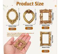 TEMU 8 Mini Marcos Elegantes | Marcos Decorativos para Fotos, Estilo Lujoso para Decoración de Escritorio, Adornos para el Hogar, Tableros de Fotos, Regalos Festivos para Fiestas