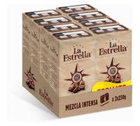 TEMU 8 packs La Estrella Café Molido de tueste natural y torrefacto - 4 x (2x250gr)