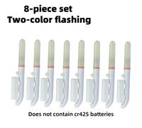 TEMU 8 Piezas de Caña de Pescar LED con Luces Inteligentes Cambiantes, Alarma de Pico y Indicador Nocturno - Batería No Incluida - Para Visibilidad, Compatible con /CR25 para Pesca Nocturna