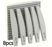 TEMU 8 Piezas de de Uñas de Cara, Bloques de Esponja de 100/180 Grit, Lavables, , Pulidor Manual de Uñas, Adecuado para Uñas Acrílicas y Naturales, No Requiere Energía ni Baterías