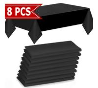 TEMU 8 Piezas de Elegantes Manteles Desechables / - Perfectos para , Fiestas Preboda, y Reuniones Generales, Cubiertas Plásticas Fáciles de Limpiar para Uso en Interiores