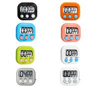 TEMU 8 Piezas de Temporizador para Hornear en Múltiples , Ayudante con Visualización , 100 Ocasiones Utilizable (Pilas No Incluidos), Herramienta Gestión del . Cocina y Oficinas