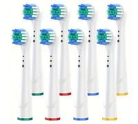 TEMU 8 Piezas/juego Adecuado para cabezales de cepillo de dientes eléctrico Oral B - Reemplace los cabezales del cepillo para mejorar la higiene y limpiar los dientes, el y prevenir la caries dental
