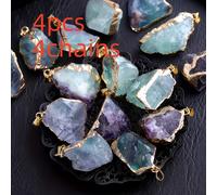 TEMU 8 piezas Surtido Estilo Bohemio Celestina Natural Piedra Colgante Joyería Adiciones