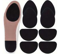 TEMU 8 Plantillas Antideslizantes, Clips Antideslizantes para de Zapato, Protectores de Autoadhesivos Engrosados (Negro - Tipo 2)