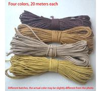 TEMU 80 metros de cuerda de algodón colorido retorcido de 2 mm (aproximadamente 0.08 pulgadas) en colores , ideal para artículos tejidos a como , pulseras, cortinas y materiales de encuadernación