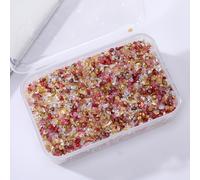 TEMU 80G de resina artesanal con vidrio triturado de color irregular, minerales y cristal para relleno de arena de mesa de río y piedra decorativa para tormentas