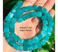 TEMU 8mm AA de Piedra Natural Hermoso Cuadrado Espaciador Suelto para Hacer Joyas, Accesorios Elegantes para Mujeres, Regalos, Collares, Pulseras y Pendientes DIY