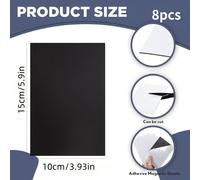 TEMU 8pcs/4pcs Hojas Magnéticas Autoadhesivas, Imanes de Goma Flexibles para Pared, Adhesivo para Refrigerador, Fotos, Superficies Metálicas, a , Almacenamiento de Imágenes
