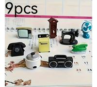 TEMU 9 Piezas de Muebles en Miniatura y Accesorios para de Muñecas, Modelismo Ferroviario, Históricos - Estatuas de Resina, Sofás, Sillas, Mesas, Esculturas Decorativas