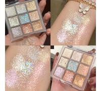 TEMU 9- Sweetheart Eyeshadow Palette - y mate, opciones marrones y multicolores para un diario y maquillaje de fiesta, maquillaje de ojos , paleta de resaltado | | Paleta