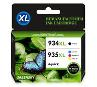 TEMU 934XL 935XL Multipack Compatible para cartuchos HP 935 934 934 XL 935 XL para cartuchos HP Pro 6230 6830 para HP 6820 6800 (paquete de 4, negro, azul, , )