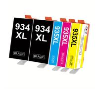 TEMU 934XL 935XL Multipack Compatible para cartuchos HP 935 934 934 XL 935 XL para cartuchos HP Pro 6230 6830 para HP 6820 6800 (5-pack, negro azul )