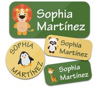 TEMU 94 Etiquetas de Personalizadas - Stickers Adhesivos Personalizados con Diseño de para Ropa, Botellas de Agua, Fiambreras, Material Escolar, Oficina o Hogar, Fáciles de Aplicar y Quitar