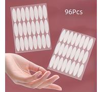 TEMU 96/480/960 Piezas de Tiras Invisibles para Párpados Dobles - Cintas Autoadhesivas de Fibra para Párpados Caídos, o Monolaterales, Transformación Instantánea y Resultados Duraderos