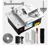 TEMU 96W Mini Mesa Circular de Corte Ajustable con Velocidad 0.1-14mm, Sierra de Mesa de Precisión con 7 Velocidades Ajustables para Manualidades y Carpintería Artesanal