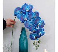 TEMU 98CM 3D Nuevas Artificiales de Phalaenopsis Real Arreglo Floral de Mesa de Boda Decoración de Planta de Simulación para el Hogar Regalo de San Valentín