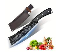 TEMU a , 8,2 pulgadas, japonés negro, de acero inoxidable a con , de tallar afilado, de tallar de gran resistencia, accesorios de decoración de cocina.