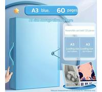 TEMU A3 Diamond para Portafolio con Asa - un Carpeta de Almacenamiento de PP de 60 Páginas y Resistente al Polvo, Diseñada para Exhibir