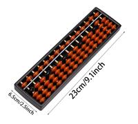 TEMU Ábaco portátil de 15 barras con 5 cuentas, material ABS, ideal para principiantes y profesionales, mejora las habilidades básicas de aritmética y entrenamiento de matemáticas.