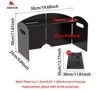 TEMU ABAHUB 1 pieza de plegable y para estufa de exterior | Protección portátil contra con accesorio de almacenamiento. (Solo están disponibles los deflectores de .)