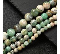 TEMU Abalorios de Piedra Natural Verde para Hacer Joyería, Cuentas Espaciadoras Redondas Sueltas para Pulseras y Collares DIY Accesorios Artesanales 6/8/10/12mm