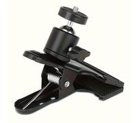 TEMU Abrazadera de Montaje Ajustable para Cámara | Rótula de 360°, Clip de con , de 11cm/4.33 pulgadas, Material de Hierro, Versátil y para Cámaras de Movimiento
